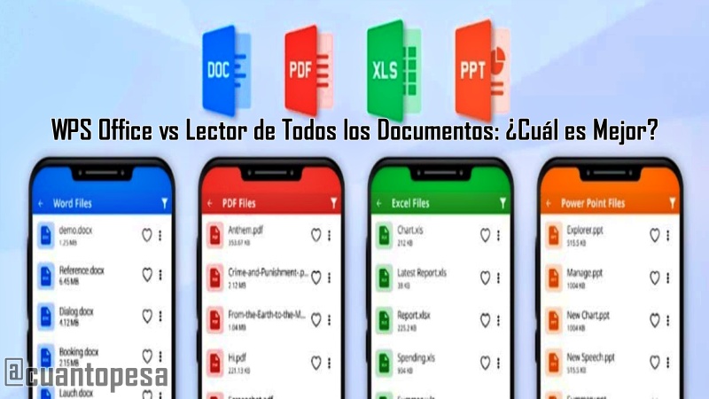 Comparativa entre WPS Office vs Lector de Documentos