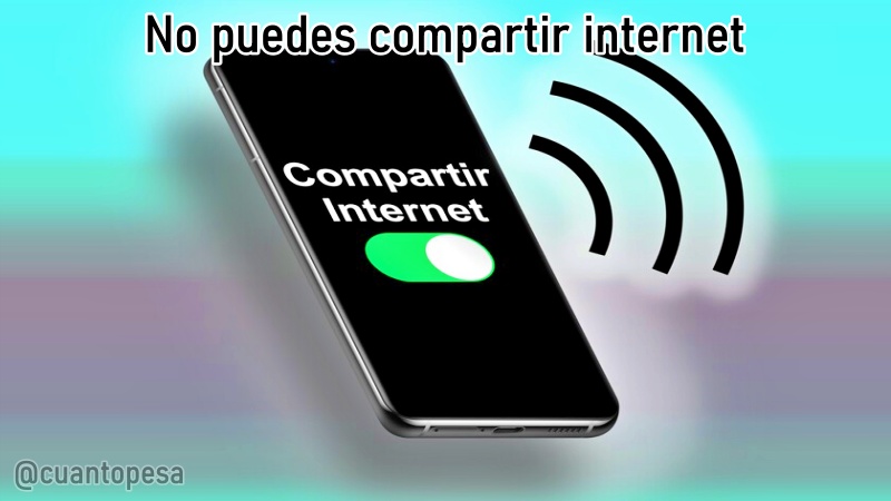 No puedes compartir internet Solución rápida al tethering