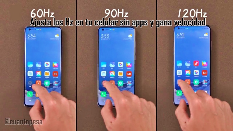 Ajusta los Hz en tu celular sin apps y gana velocidad