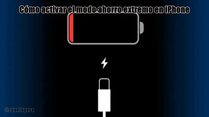 Cómo activar el modo ahorro extremo en iPhone