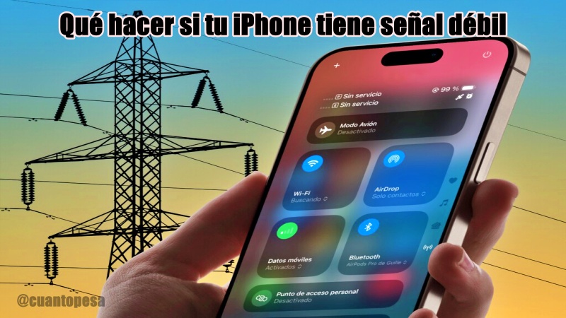 Qué hacer si tu iPhone tiene señal débil