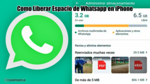 Como Liberar Espacio de Whatsapp en iPhone