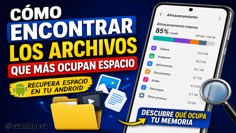 Cómo Encontrar los Archivos que más Ocupan Espacio