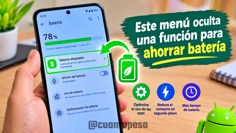 Este Menú Oculta una Función para Ahorrar Batería