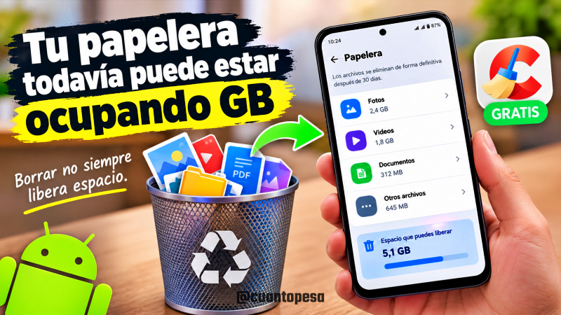 Tu Papelera Todavía Puede estar Ocupando GB